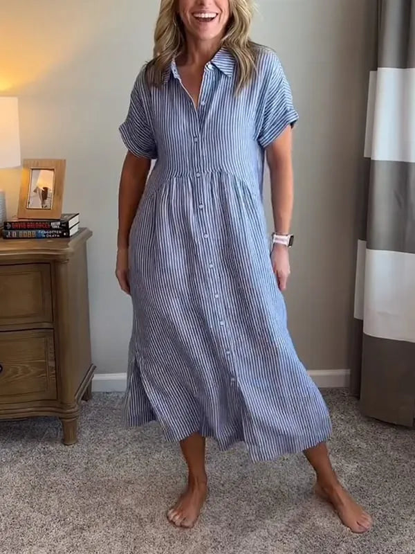 Belicia | Vestido relajado a rayas