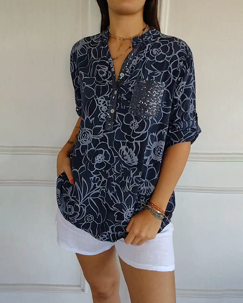 Charie | Blusa con estampado floral