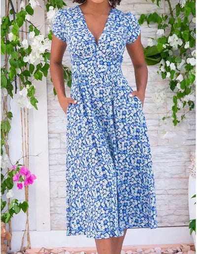 Aletia | Vestido Midi Ligero Con Bolsillos