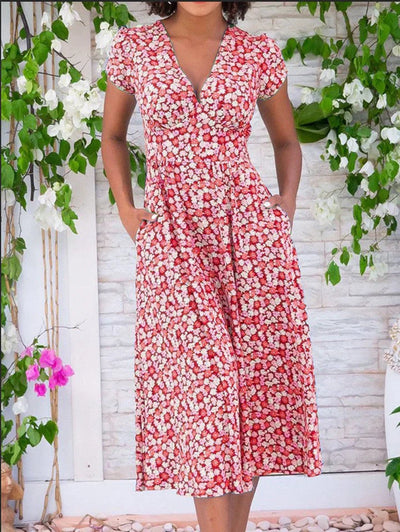 Aletia | Vestido Midi Ligero Con Bolsillos