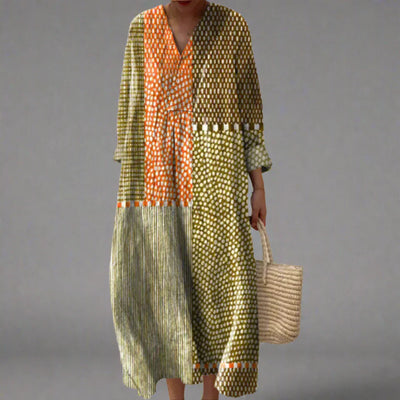 Carla | Elegante vestido geométrico