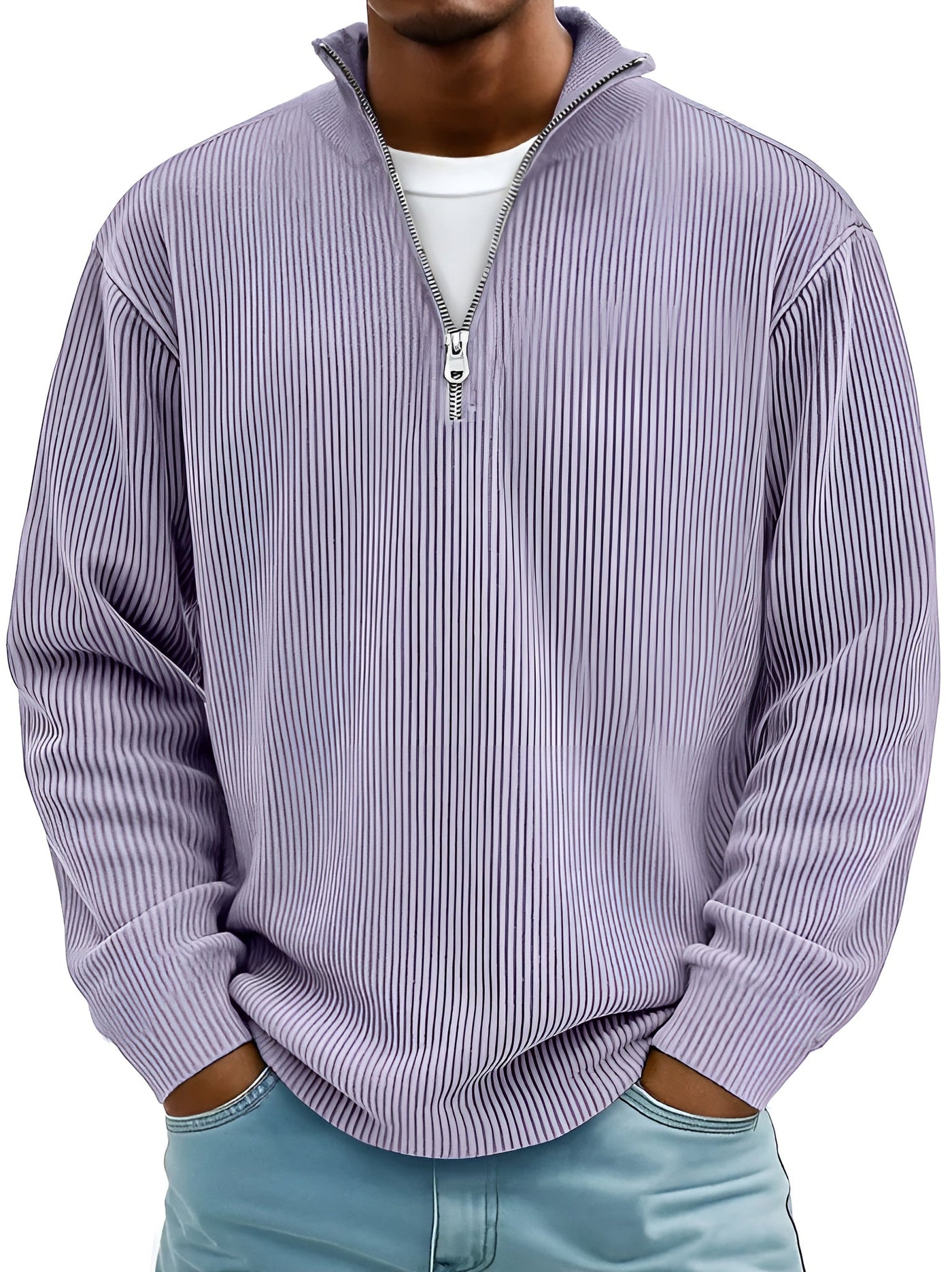 Thiago™ | Suéter Elegante con Media Cremallera