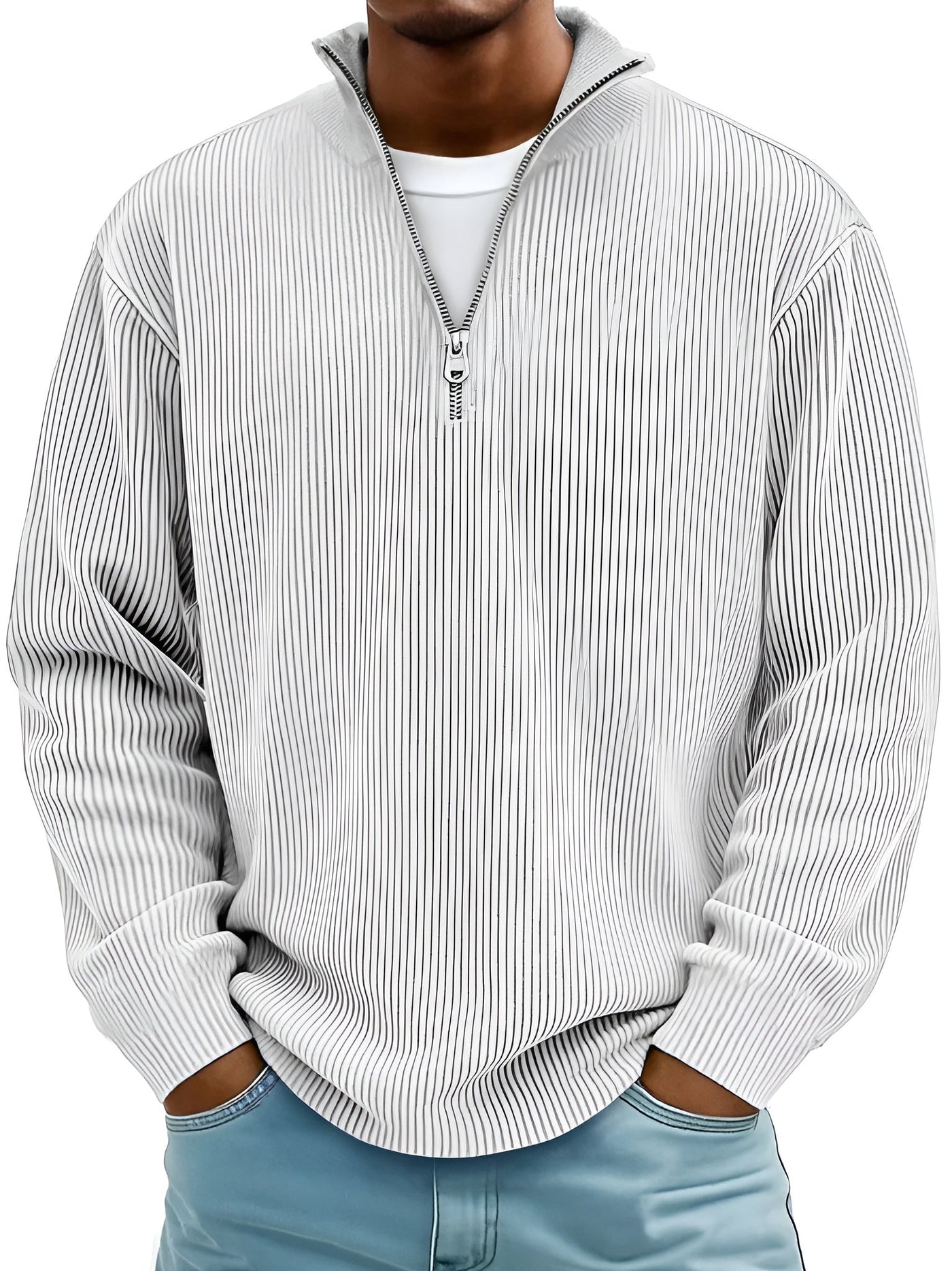 Thiago™ | Suéter Elegante con Media Cremallera