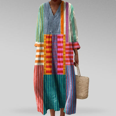 Carla | Elegante vestido geométrico