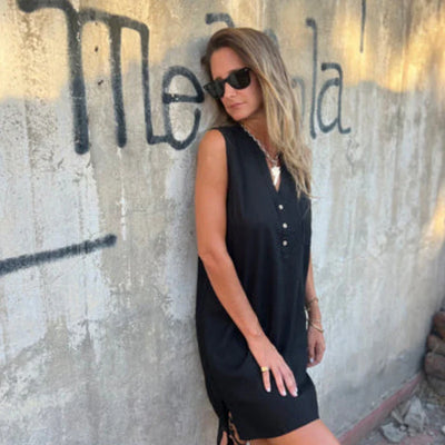 Isla - Vestido sin mangas con escote en V